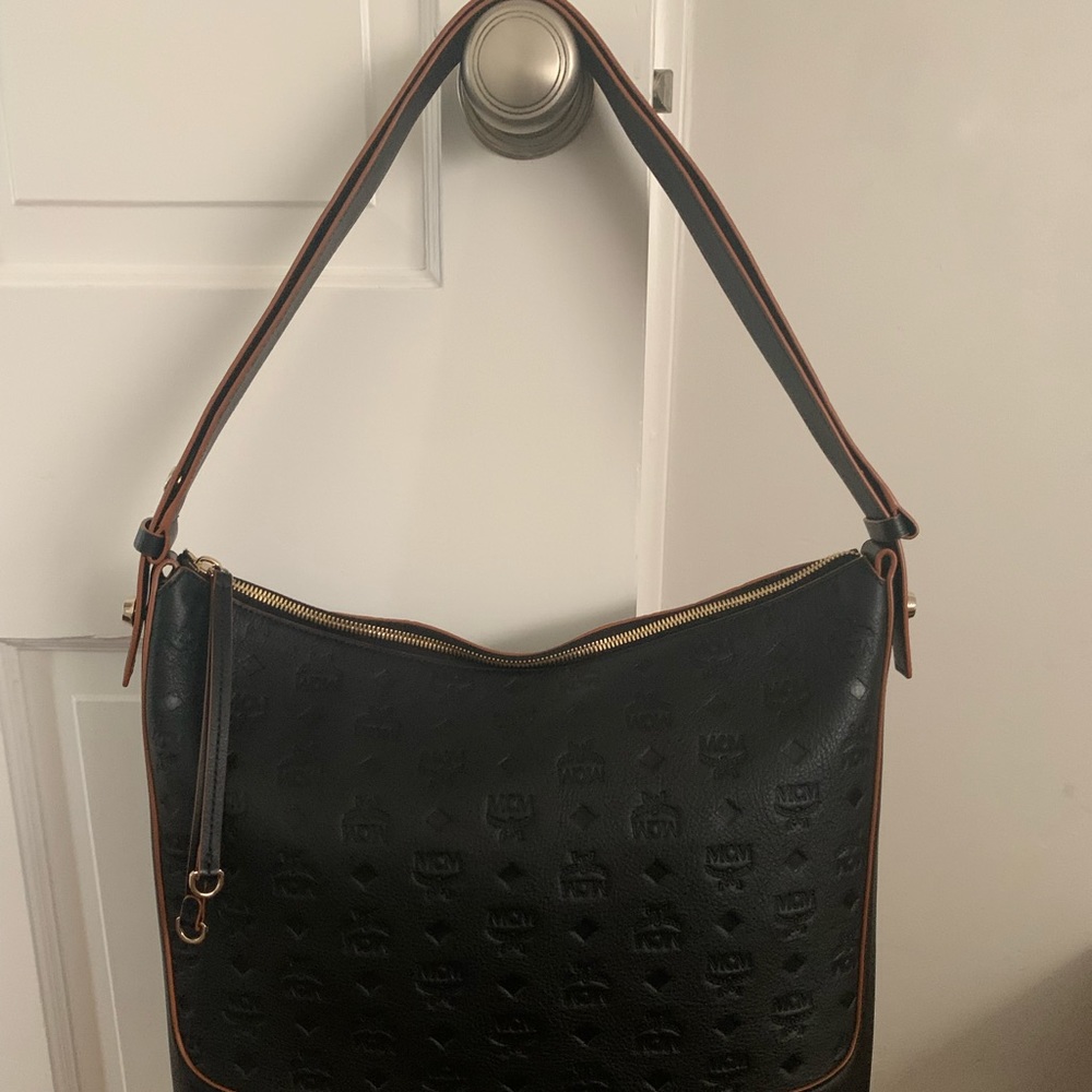 MCM Black Klara Large Hobo Bag